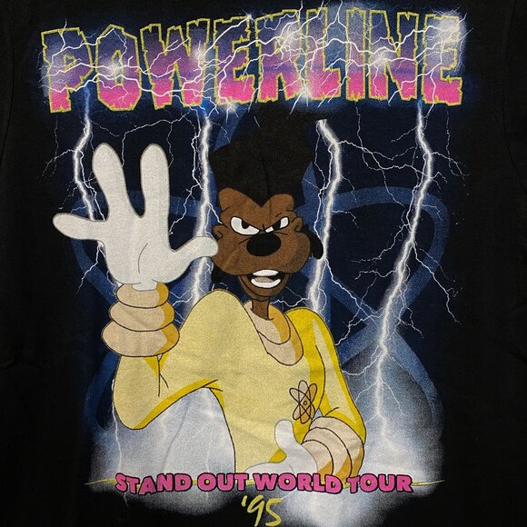 Disney A Goofy Movie Powerline World Tour T-Shirt Small - Picture 2 of 5